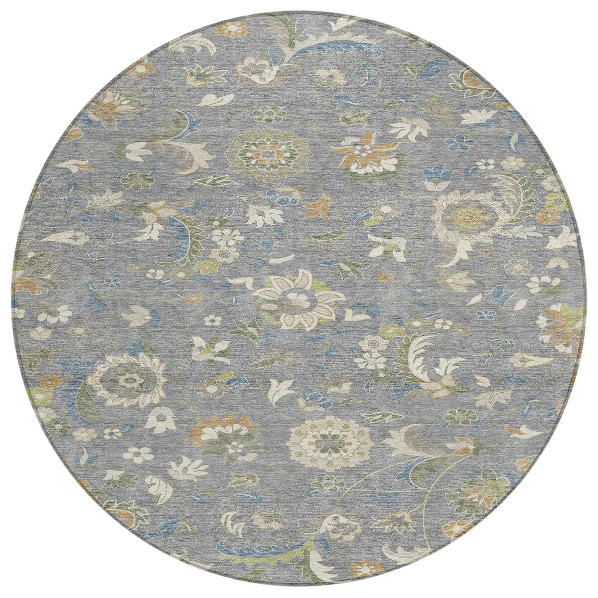 Machine Washable Indoor/ Outdoor Traditional Chantille Rug