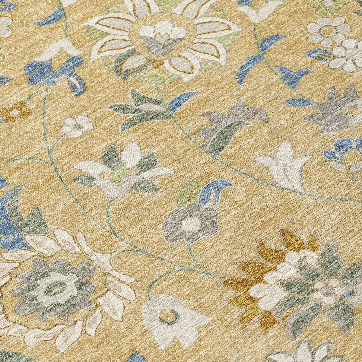 Machine Washable Indoor/ Outdoor Traditional Chantille Rug