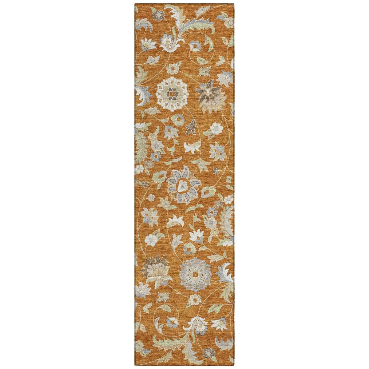 Machine Washable Indoor/ Outdoor Traditional Chantille Rug