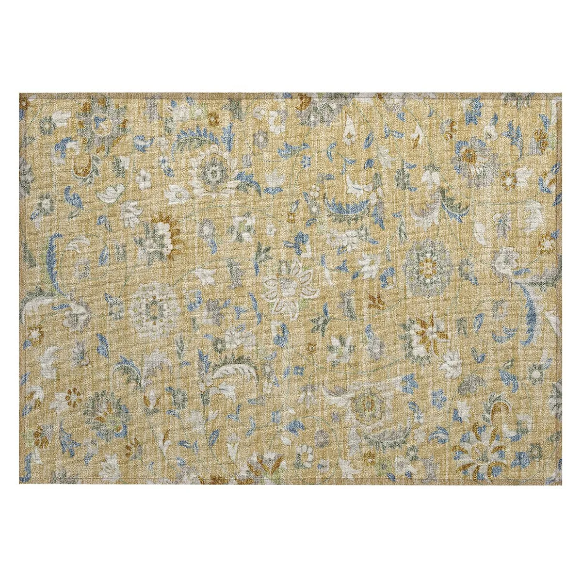 Machine Washable Indoor/ Outdoor Traditional Chantille Rug