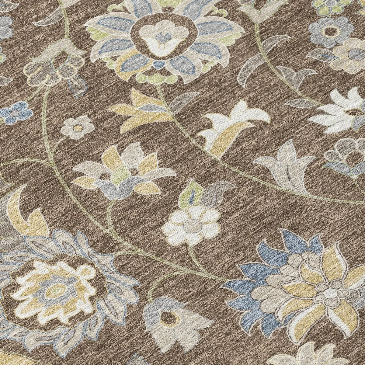 Machine Washable Indoor/ Outdoor Traditional Chantille Rug
