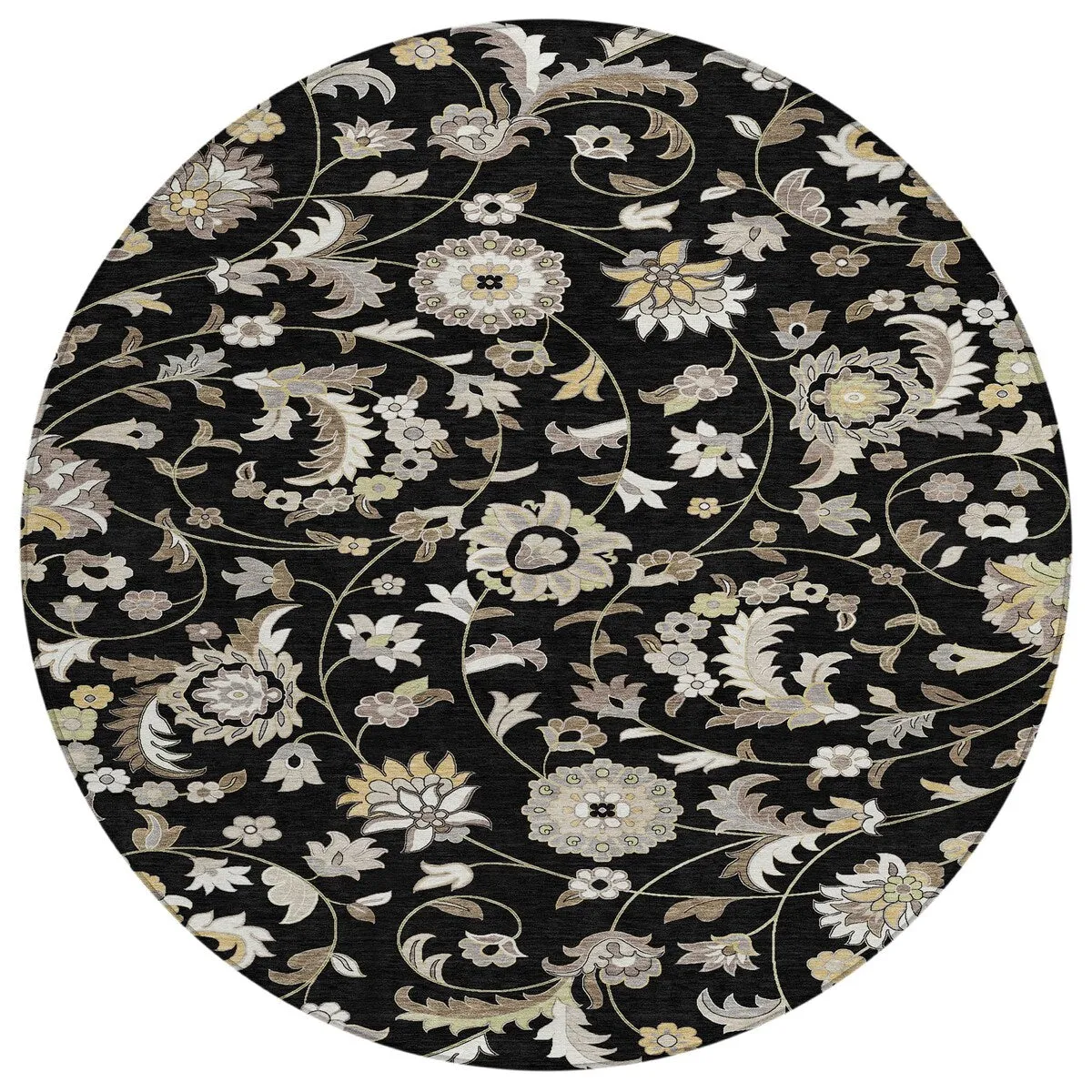 Machine Washable Indoor/ Outdoor Traditional Chantille Rug