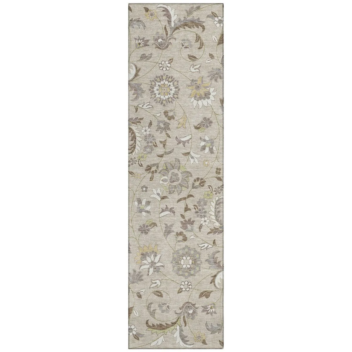 Machine Washable Indoor/ Outdoor Traditional Chantille Rug
