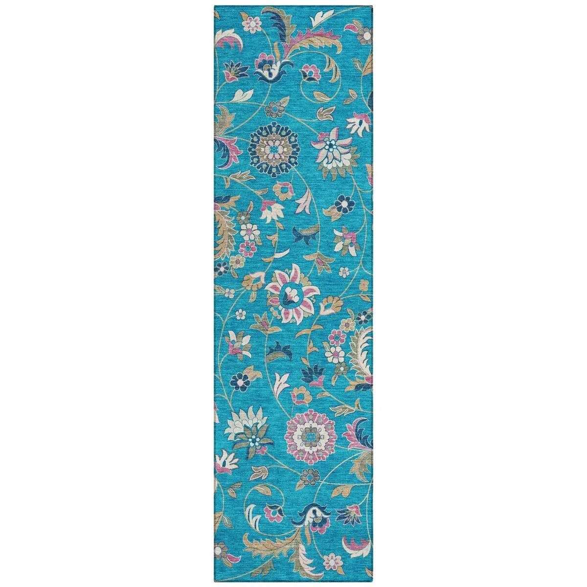 Machine Washable Indoor/ Outdoor Traditional Chantille Rug