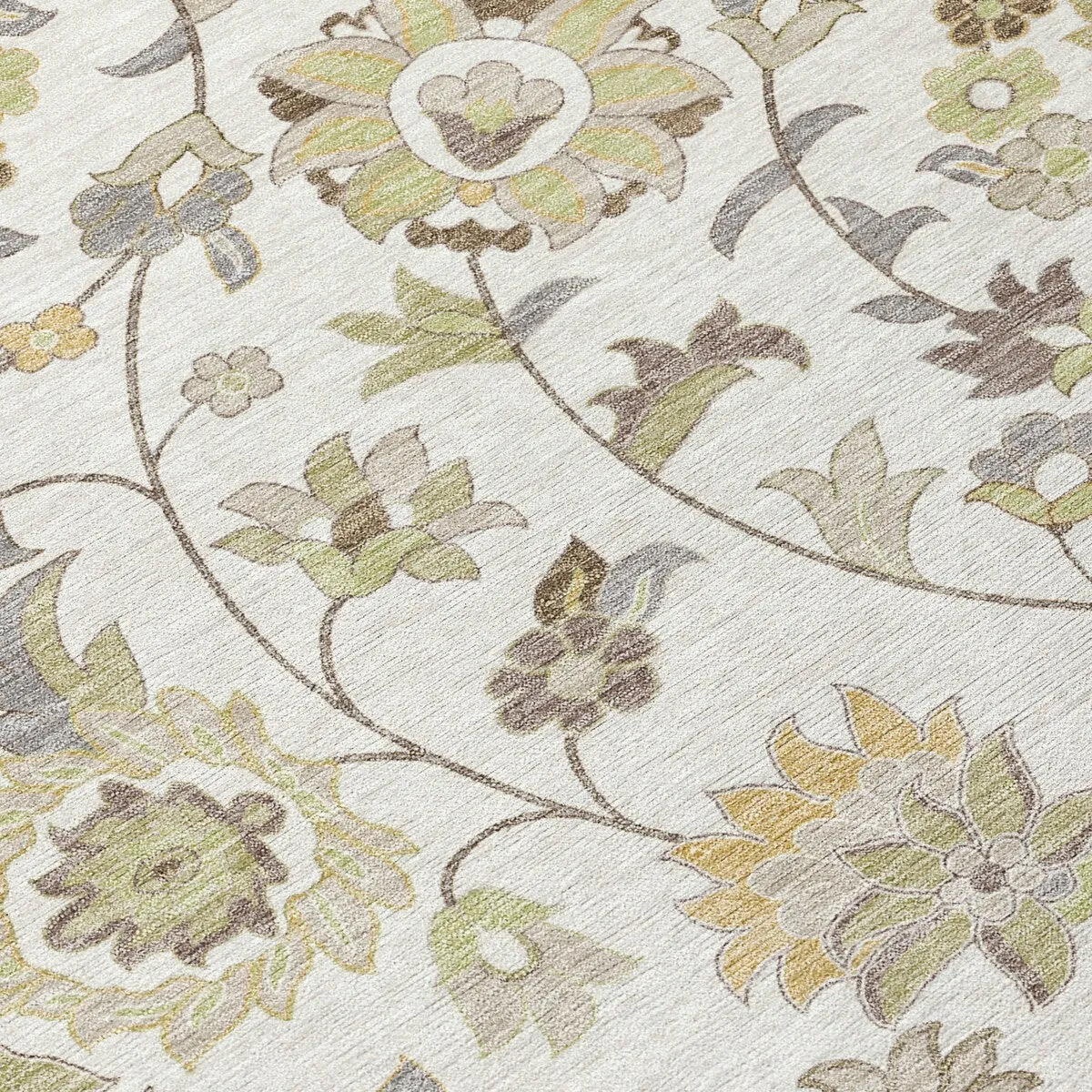 Machine Washable Indoor/ Outdoor Traditional Chantille Rug