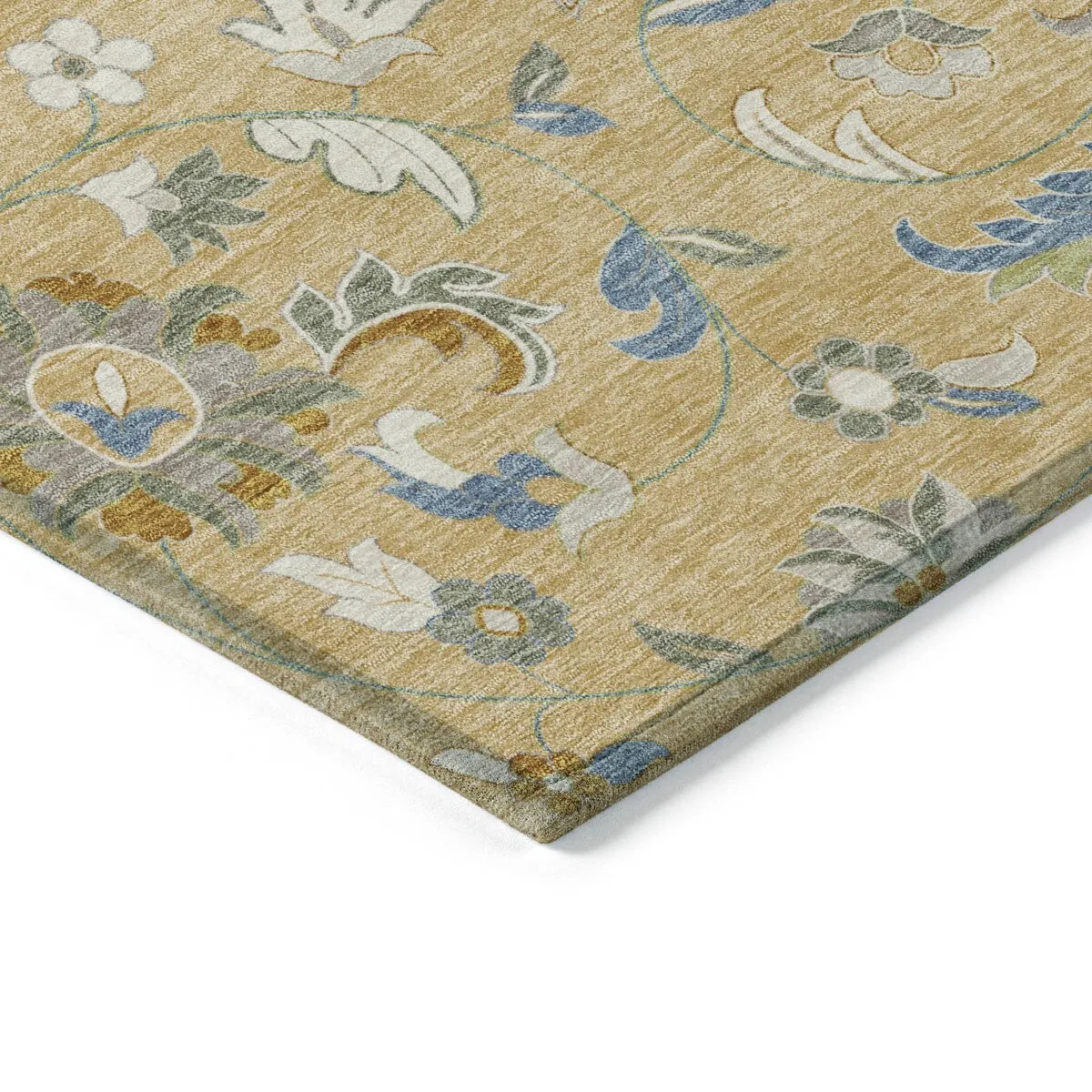 Machine Washable Indoor/ Outdoor Traditional Chantille Rug