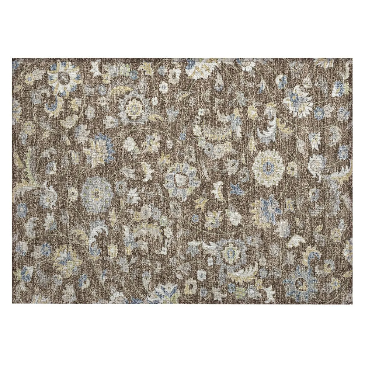 Machine Washable Indoor/ Outdoor Traditional Chantille Rug