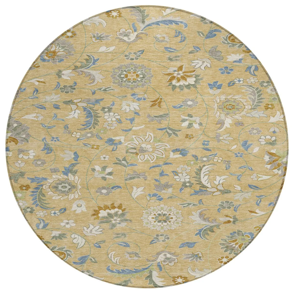 Machine Washable Indoor/ Outdoor Traditional Chantille Rug