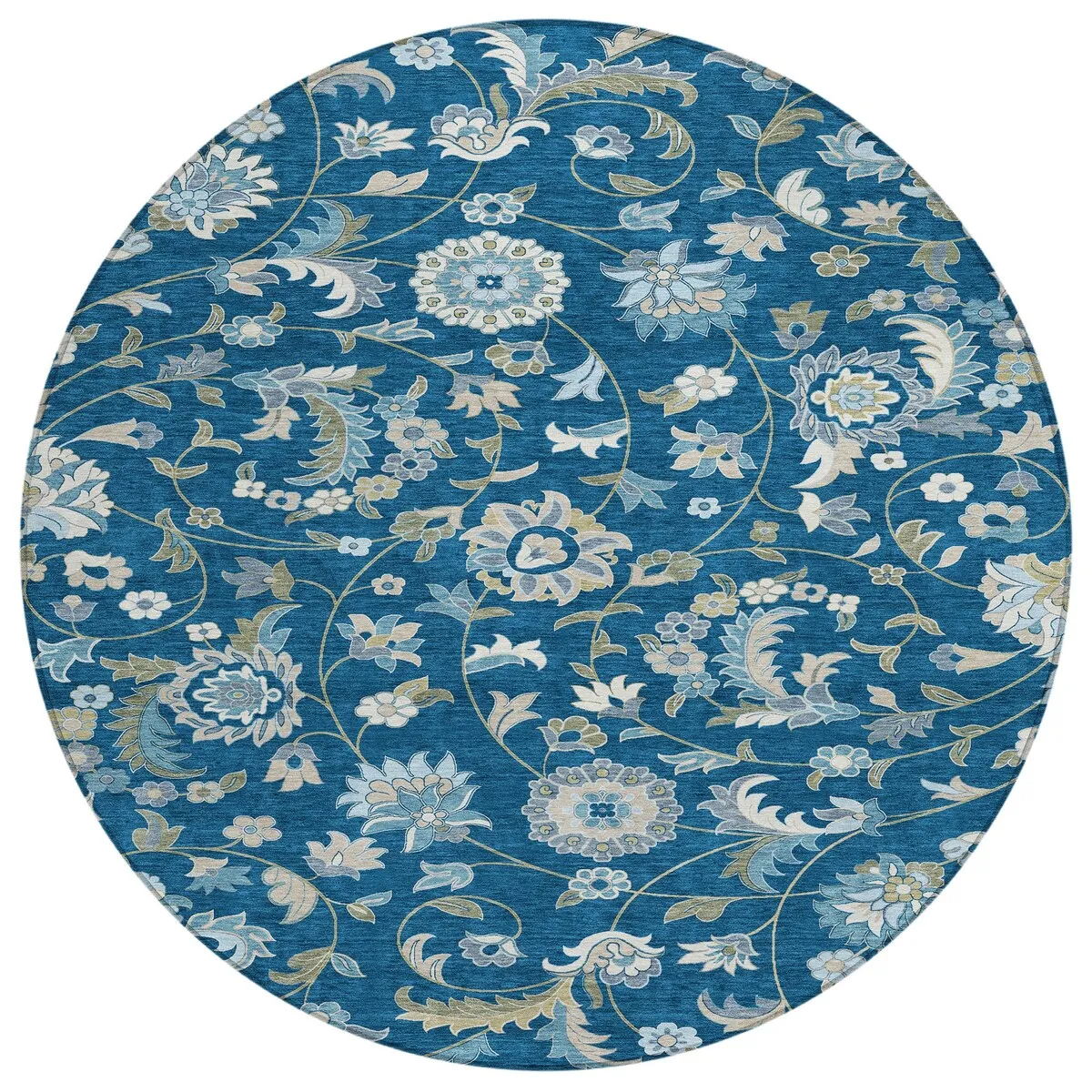 Machine Washable Indoor/ Outdoor Traditional Chantille Rug