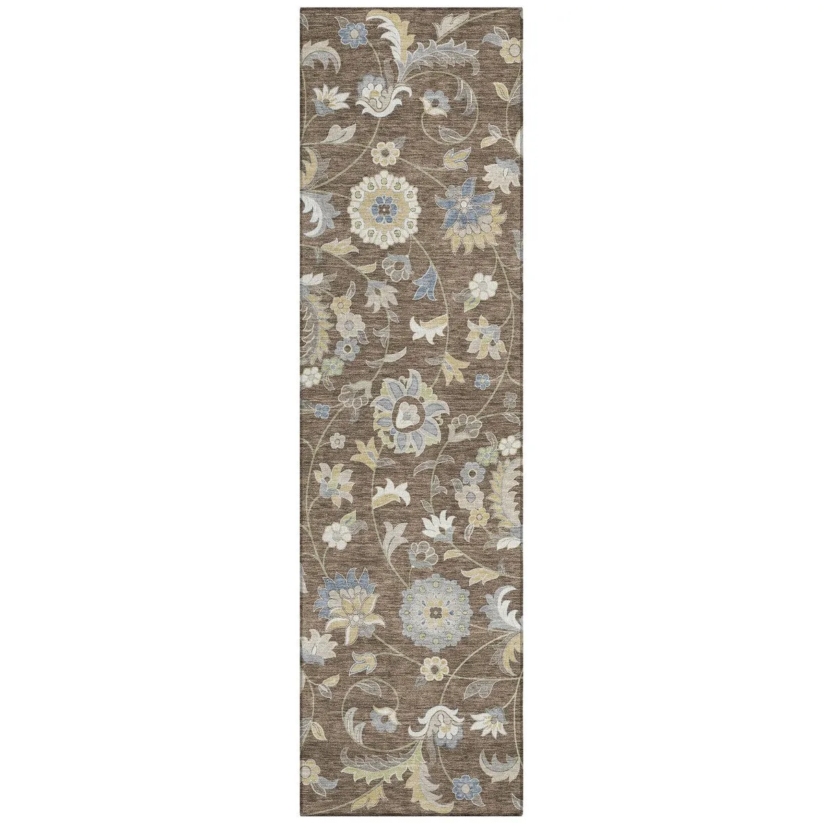 Machine Washable Indoor/ Outdoor Traditional Chantille Rug