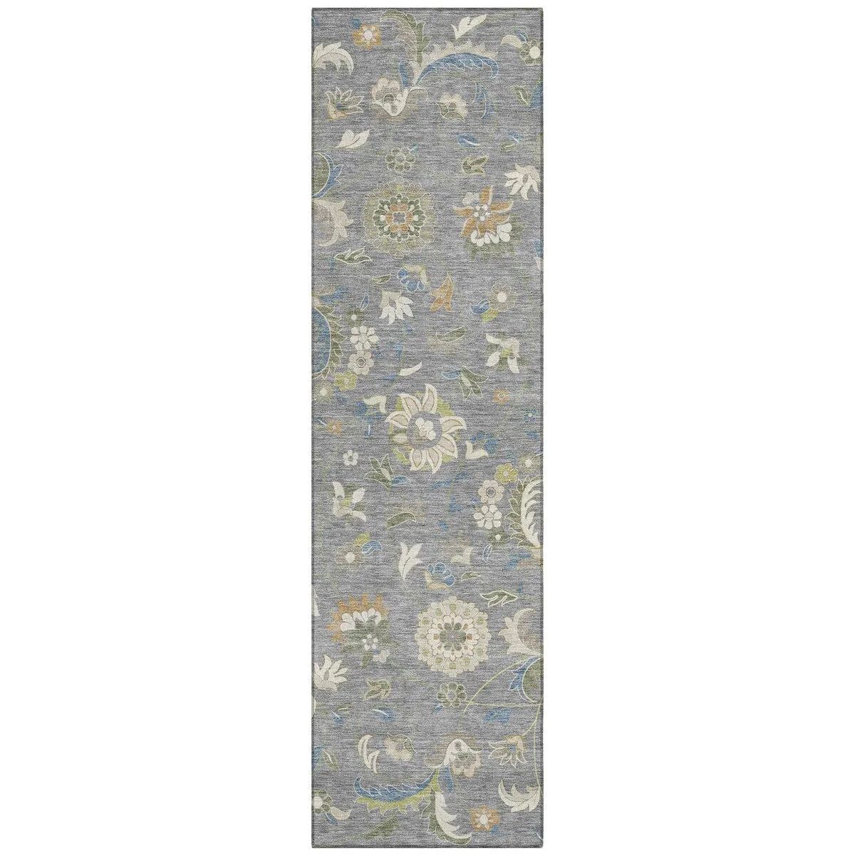 Machine Washable Indoor/ Outdoor Traditional Chantille Rug