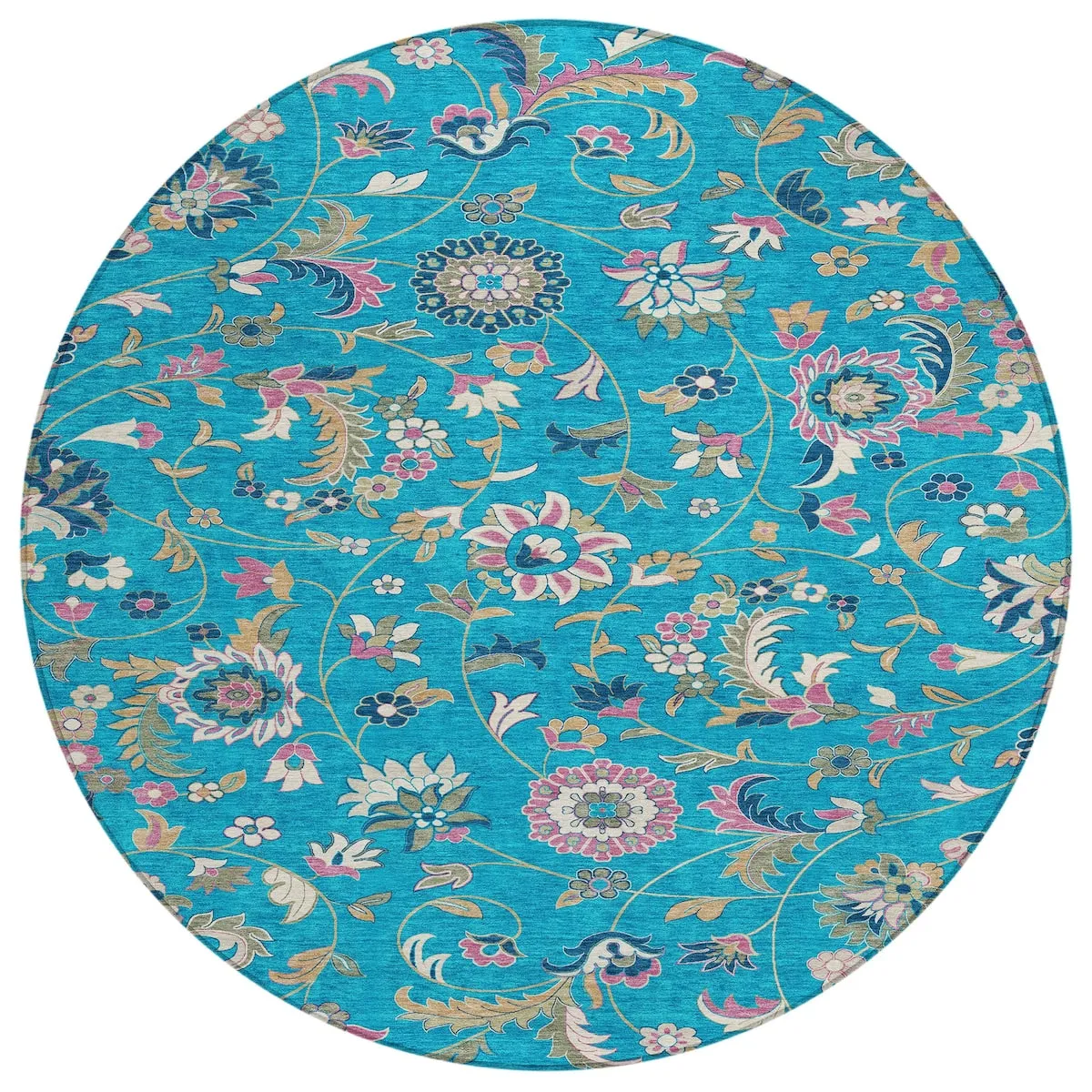 Machine Washable Indoor/ Outdoor Traditional Chantille Rug