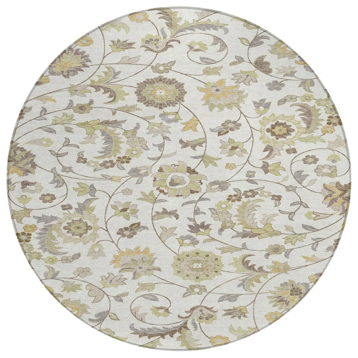 Machine Washable Indoor/ Outdoor Traditional Chantille Rug