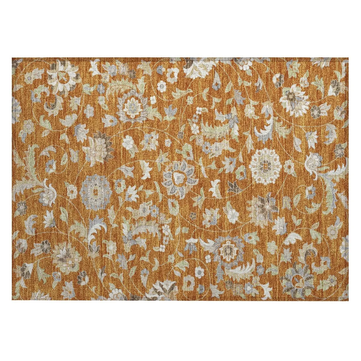 Machine Washable Indoor/ Outdoor Traditional Chantille Rug