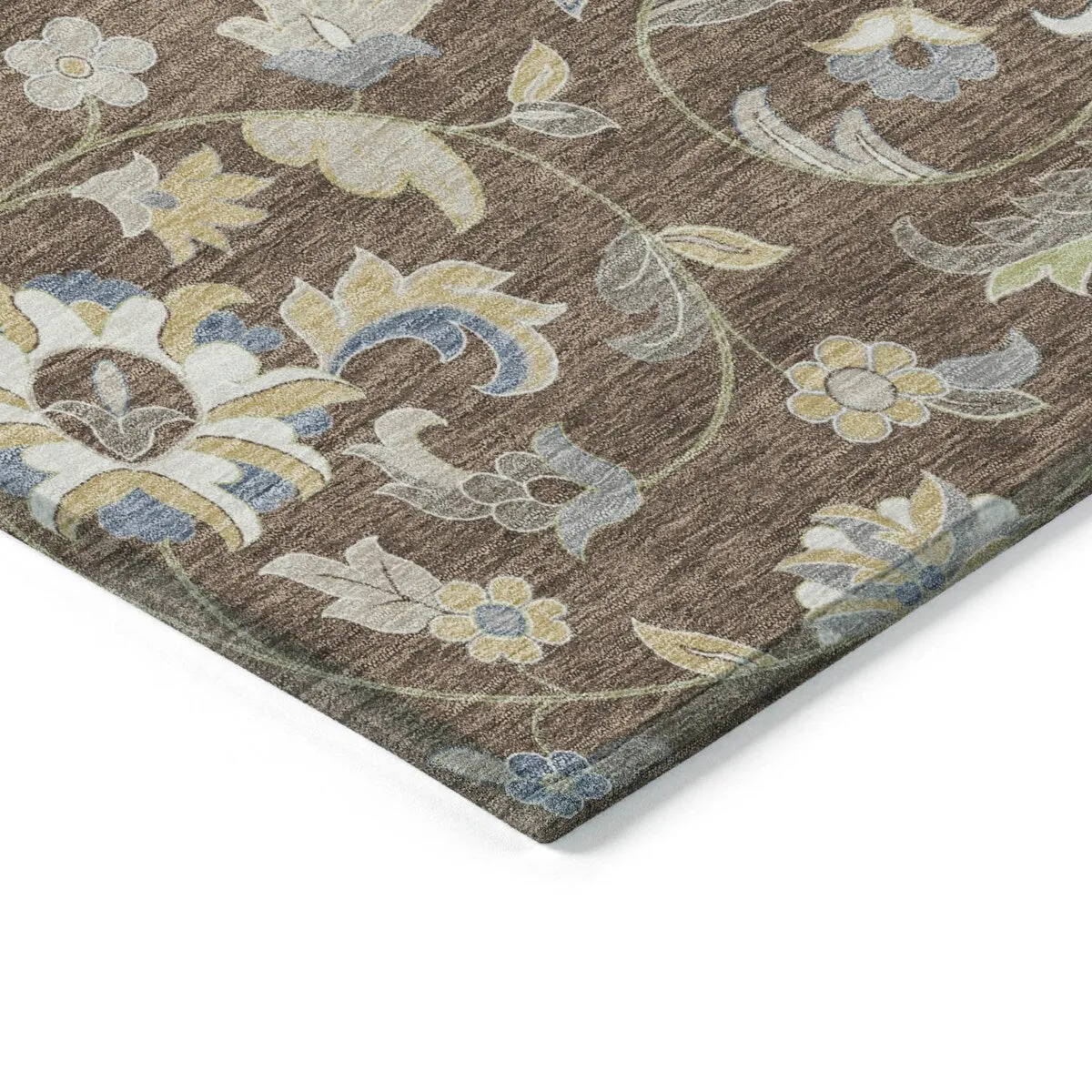Machine Washable Indoor/ Outdoor Traditional Chantille Rug