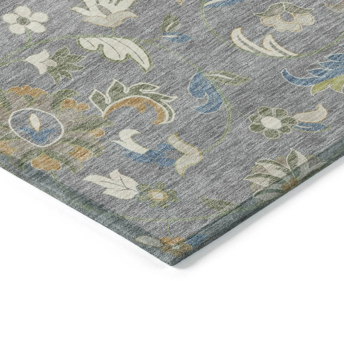 Machine Washable Indoor/ Outdoor Traditional Chantille Rug
