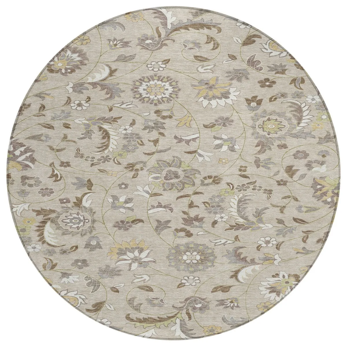 Machine Washable Indoor/ Outdoor Traditional Chantille Rug