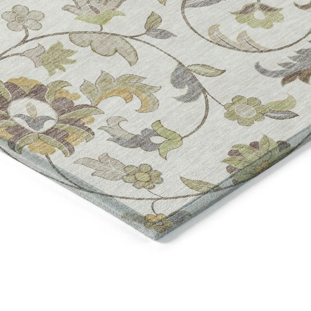 Machine Washable Indoor/ Outdoor Traditional Chantille Rug