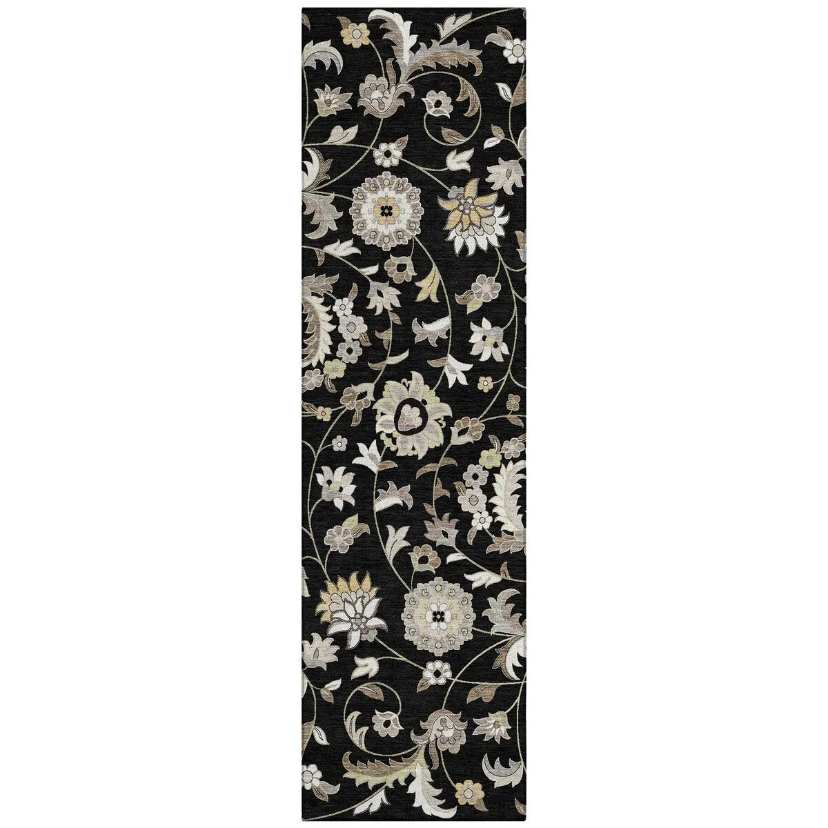 Machine Washable Indoor/ Outdoor Traditional Chantille Rug