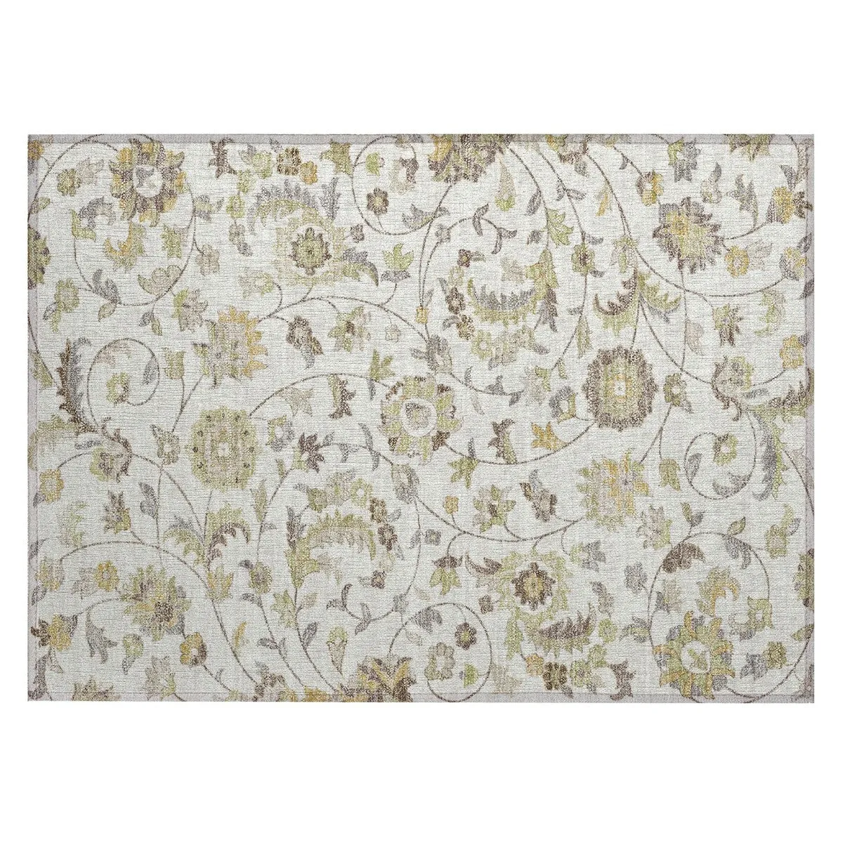 Machine Washable Indoor/ Outdoor Traditional Chantille Rug