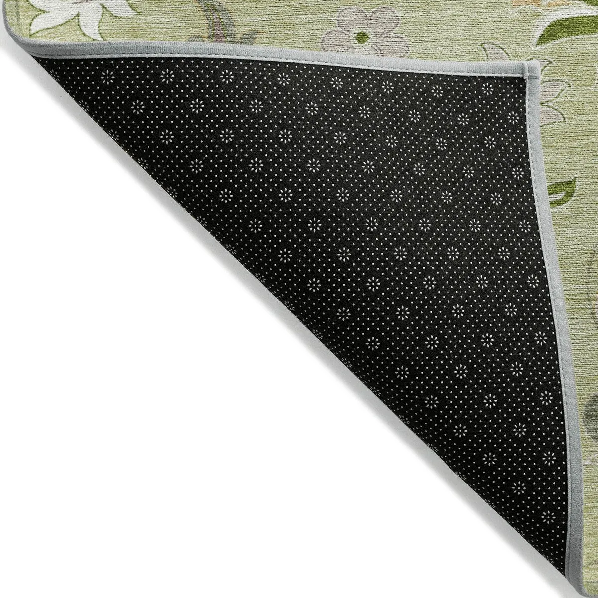 Machine Washable Indoor/ Outdoor Traditional Chantille Rug