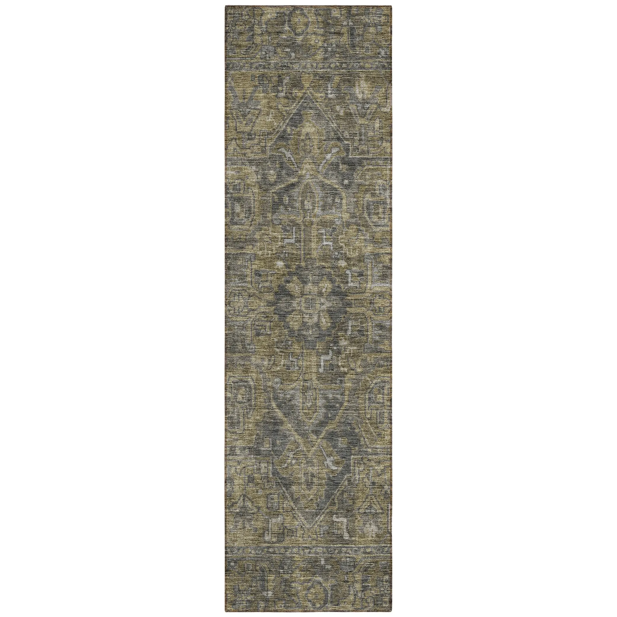 Machine Washable Indoor/ Outdoor Traditional Persian Chantille Rug