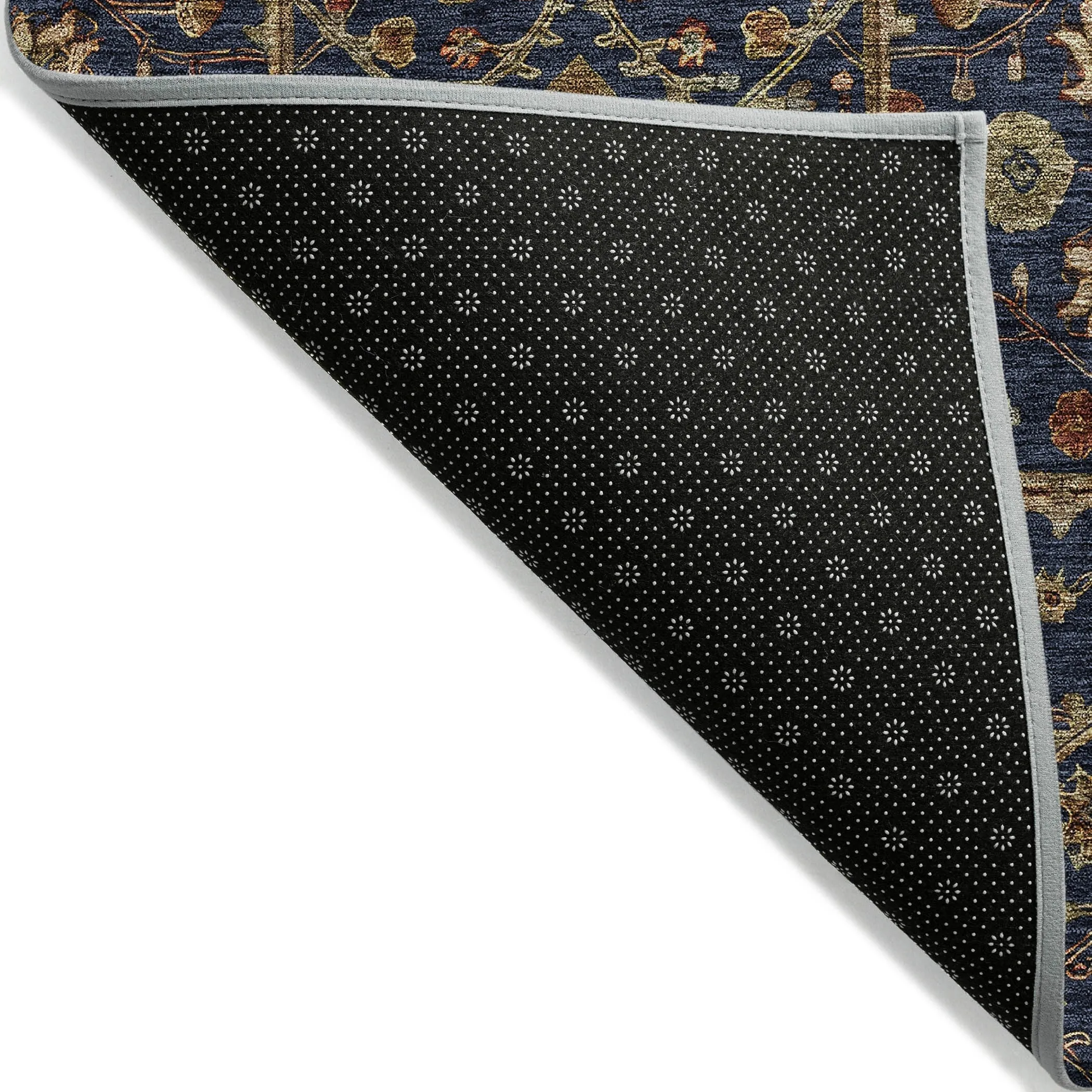 Machine Washable Indoor/ Outdoor Traditional Persian Chantille Rug