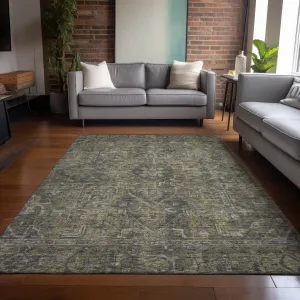 Machine Washable Indoor/ Outdoor Traditional Persian Chantille Rug