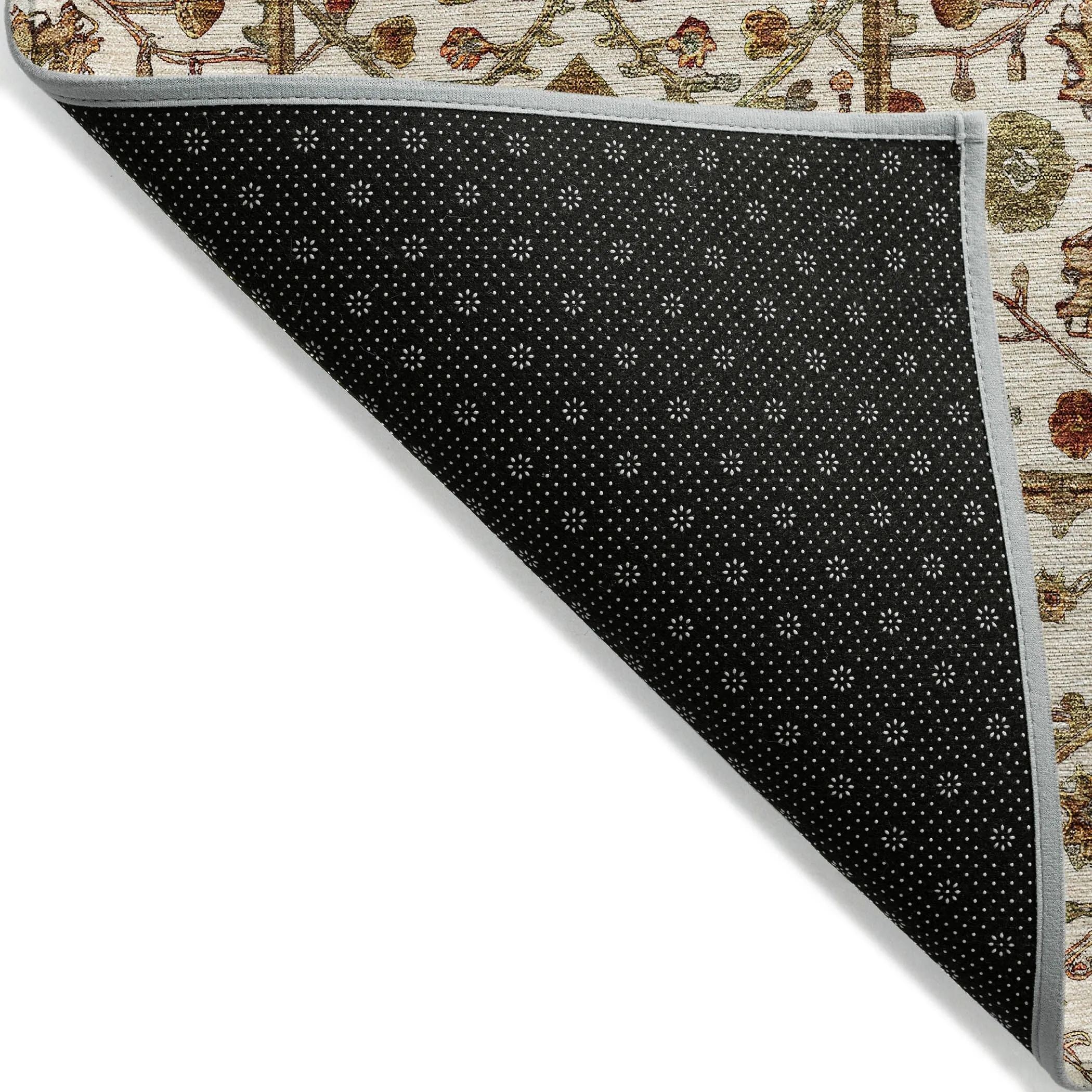 Machine Washable Indoor/ Outdoor Traditional Persian Chantille Rug
