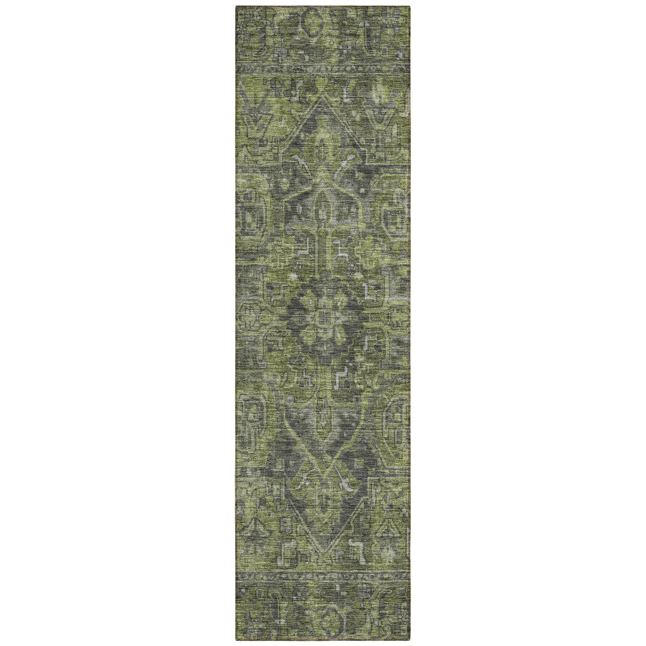 Machine Washable Indoor/ Outdoor Traditional Persian Chantille Rug