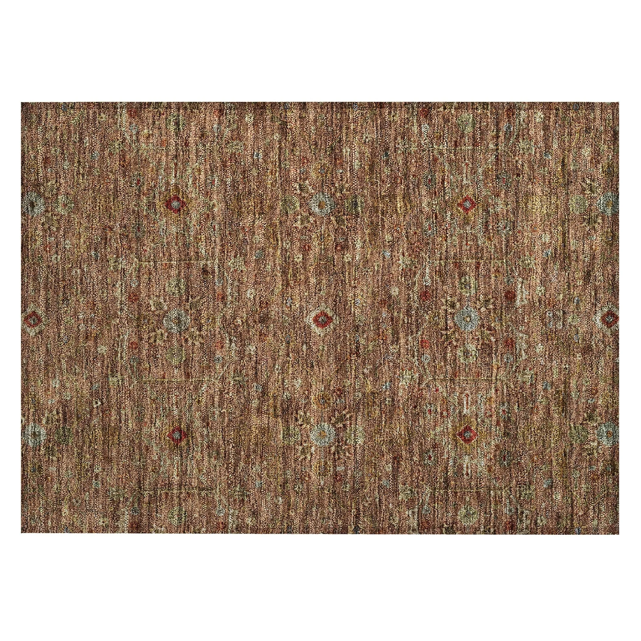Machine Washable Indoor/ Outdoor Traditional Persian Chantille Rug
