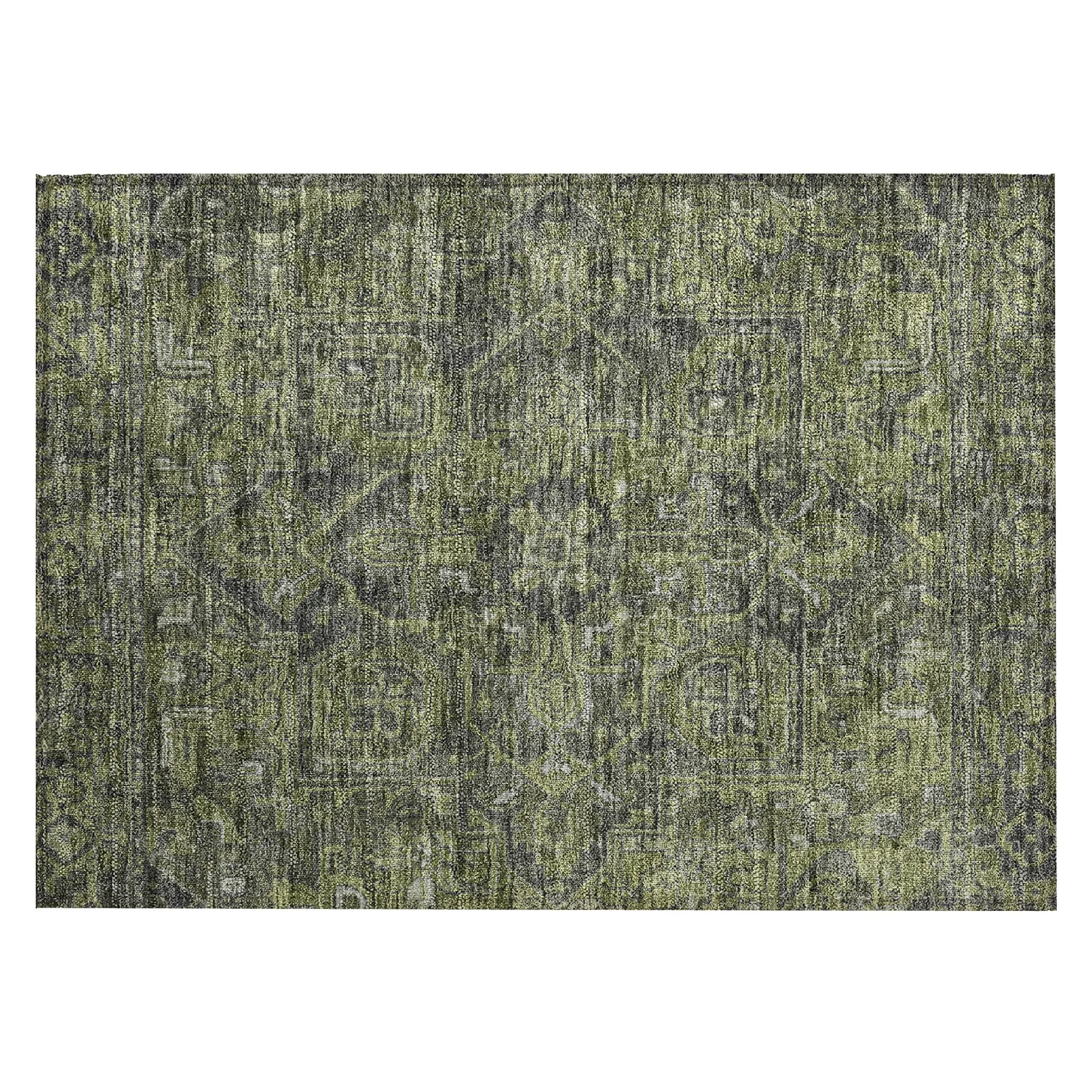 Machine Washable Indoor/ Outdoor Traditional Persian Chantille Rug
