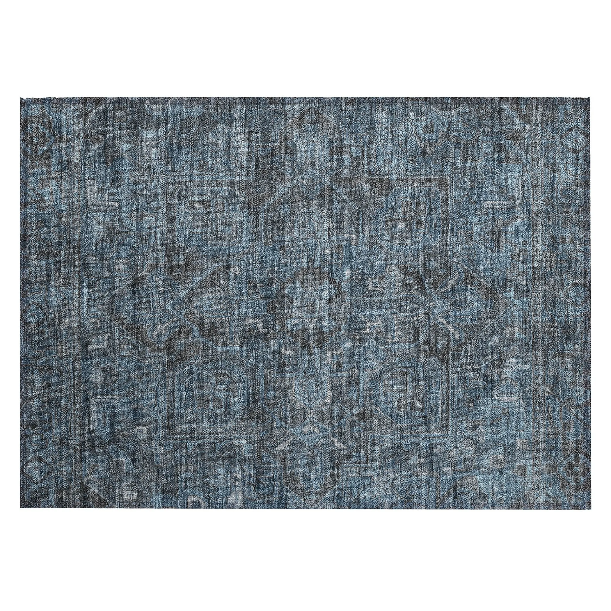 Machine Washable Indoor/ Outdoor Traditional Persian Chantille Rug