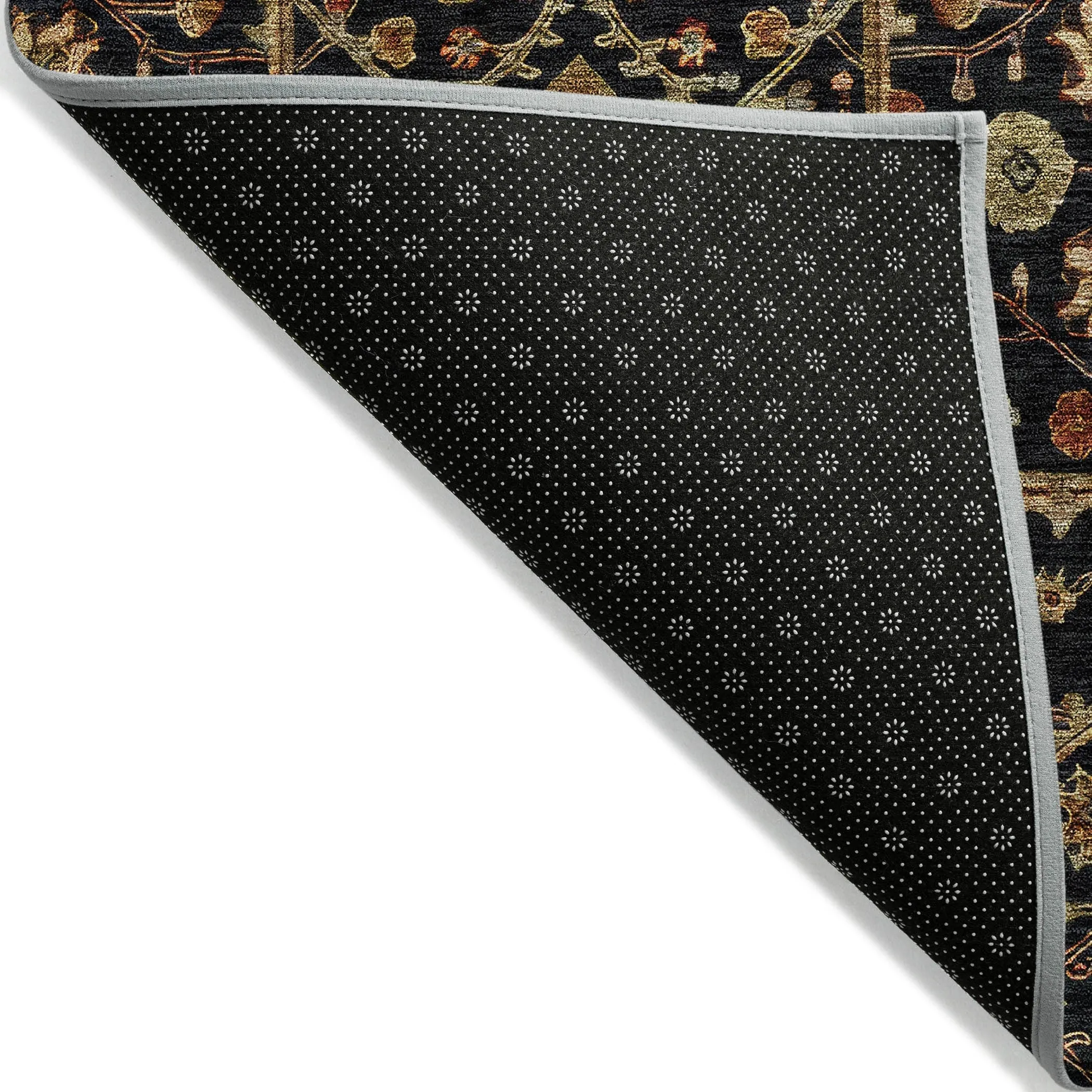 Machine Washable Indoor/ Outdoor Traditional Persian Chantille Rug