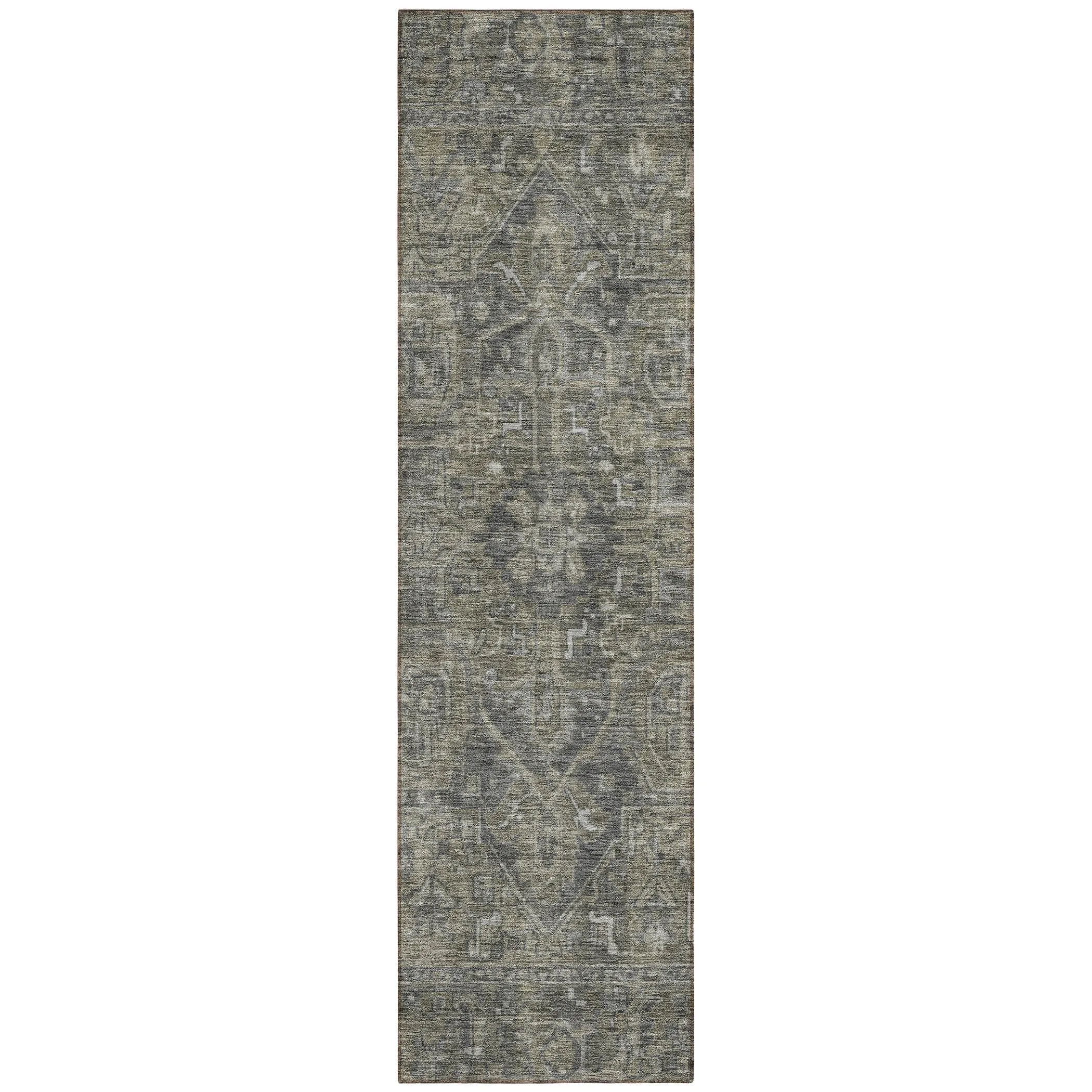 Machine Washable Indoor/ Outdoor Traditional Persian Chantille Rug