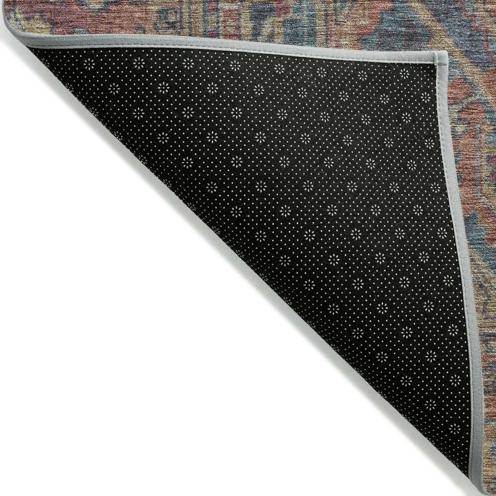 Machine Washable Indoor/ Outdoor Traditional Persian Chantille Rug