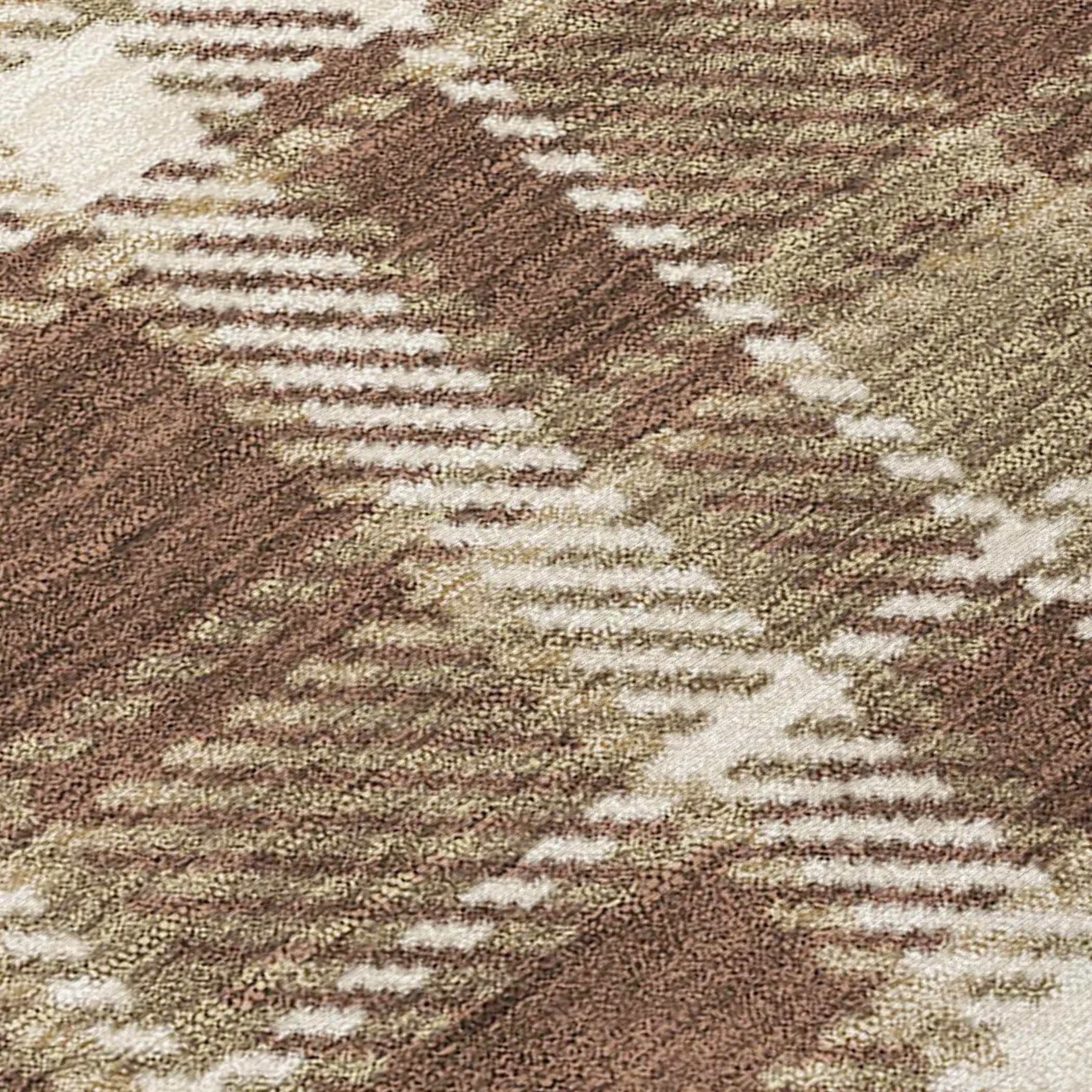 Machine Washable Indoor/ Outdoor Traditional Plaid Chantille Rug