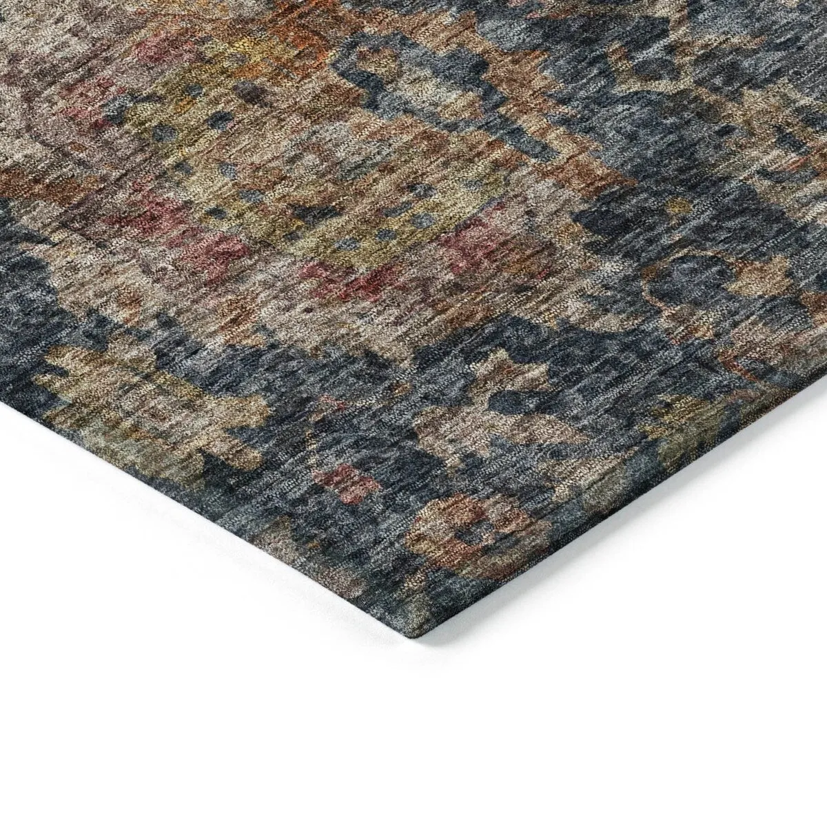 Machine Washable Indoor/ Outdoor Vintage Persian Chantille Rug