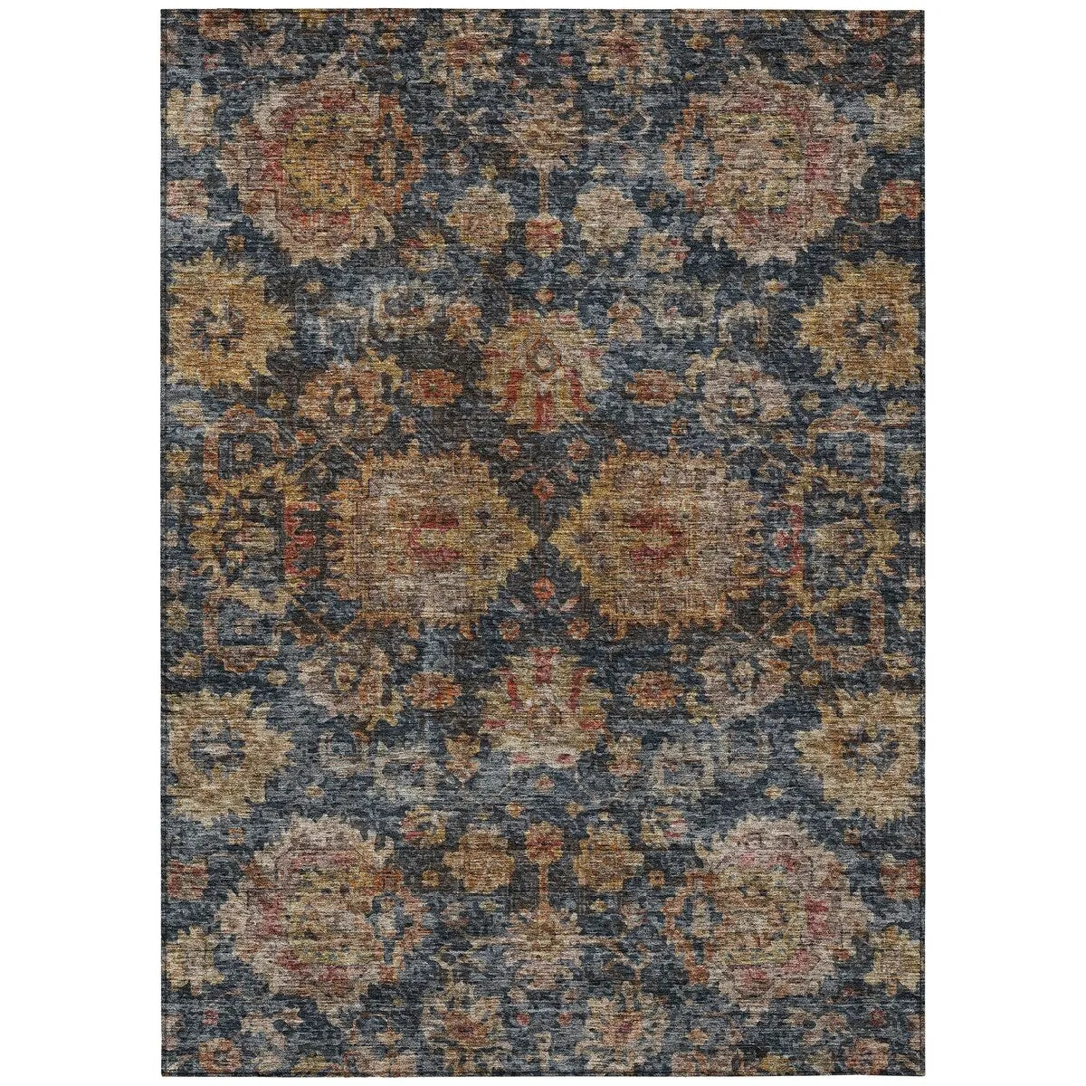 Machine Washable Indoor/ Outdoor Vintage Persian Chantille Rug