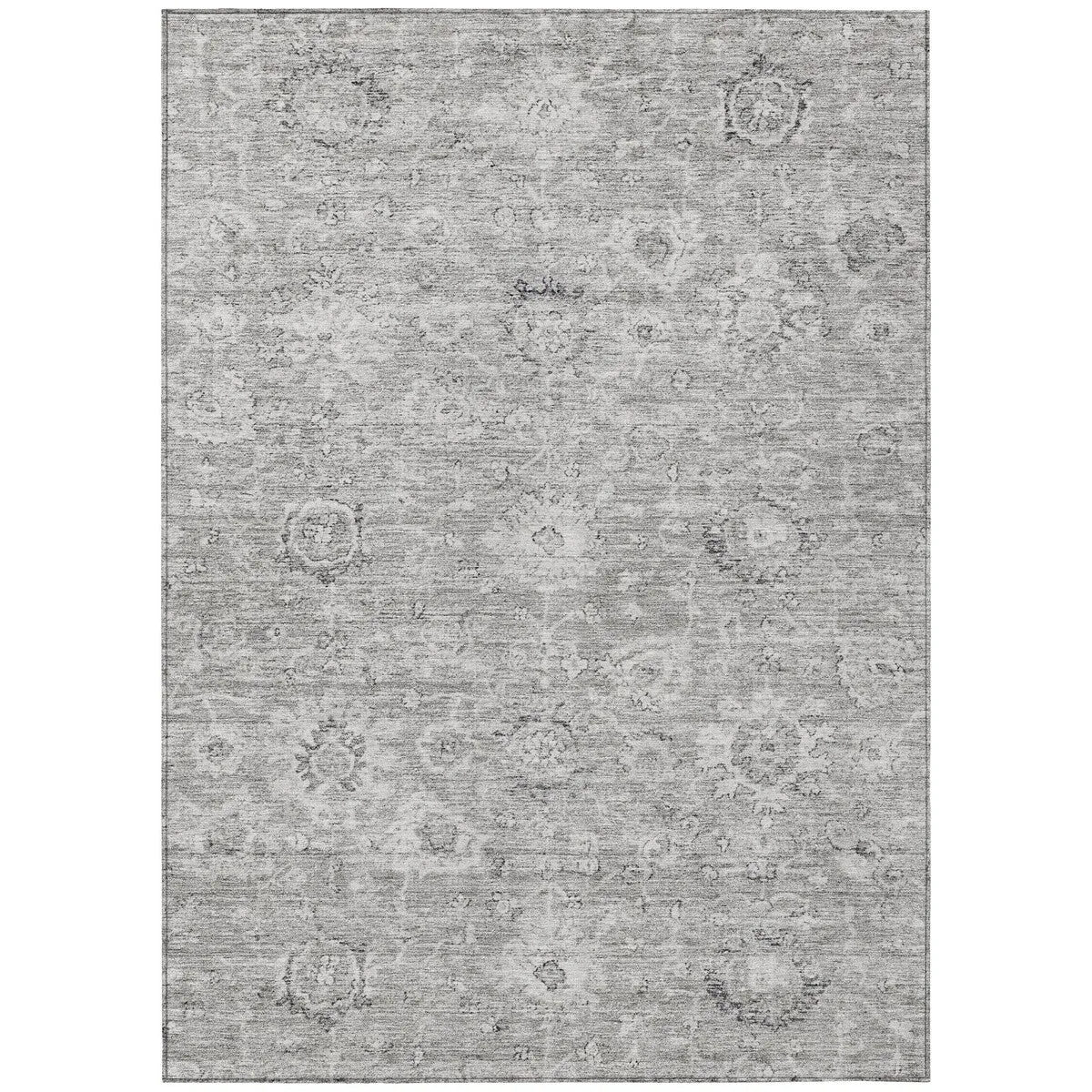 Machine Washable Indoor/ Outdoor Vintage Traditional Chantille Rug
