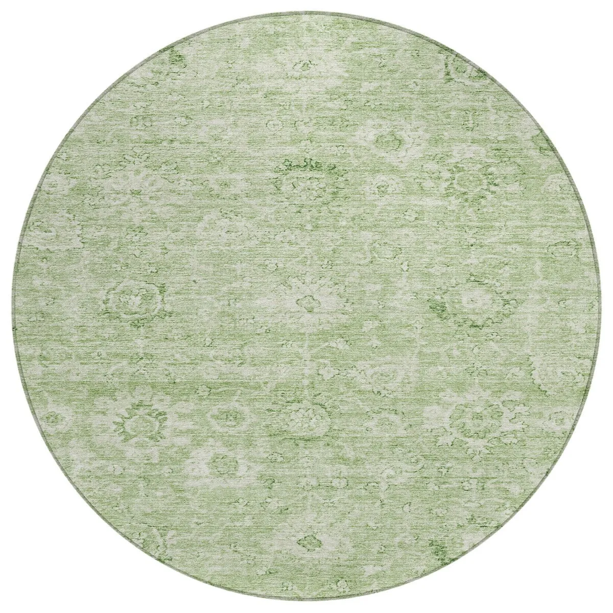 Machine Washable Indoor/ Outdoor Vintage Traditional Chantille Rug