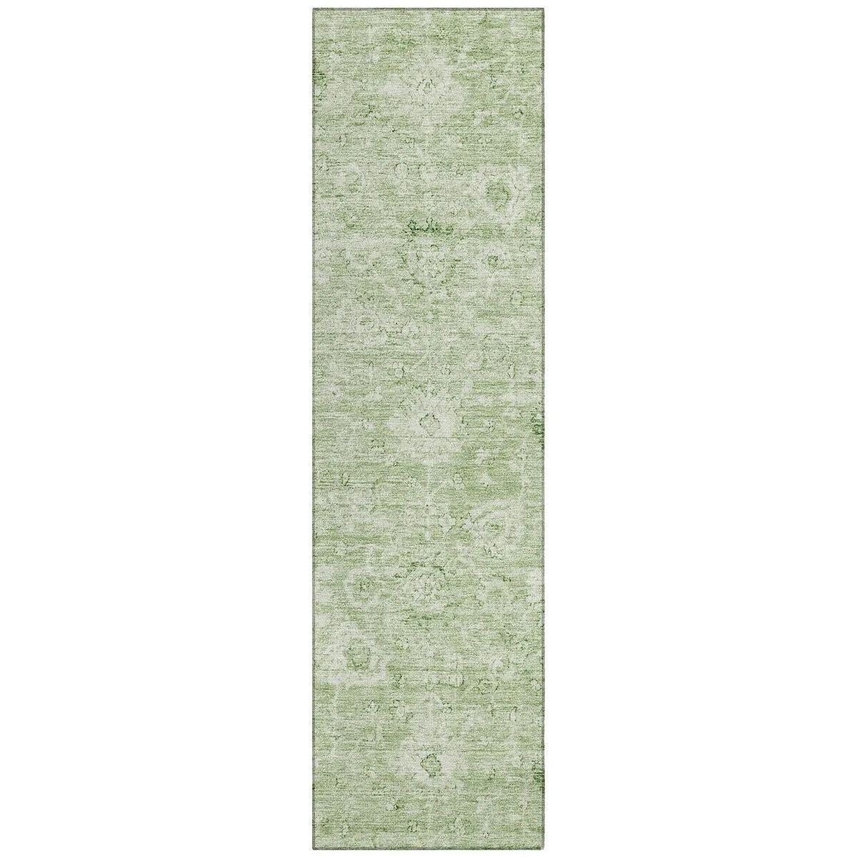 Machine Washable Indoor/ Outdoor Vintage Traditional Chantille Rug
