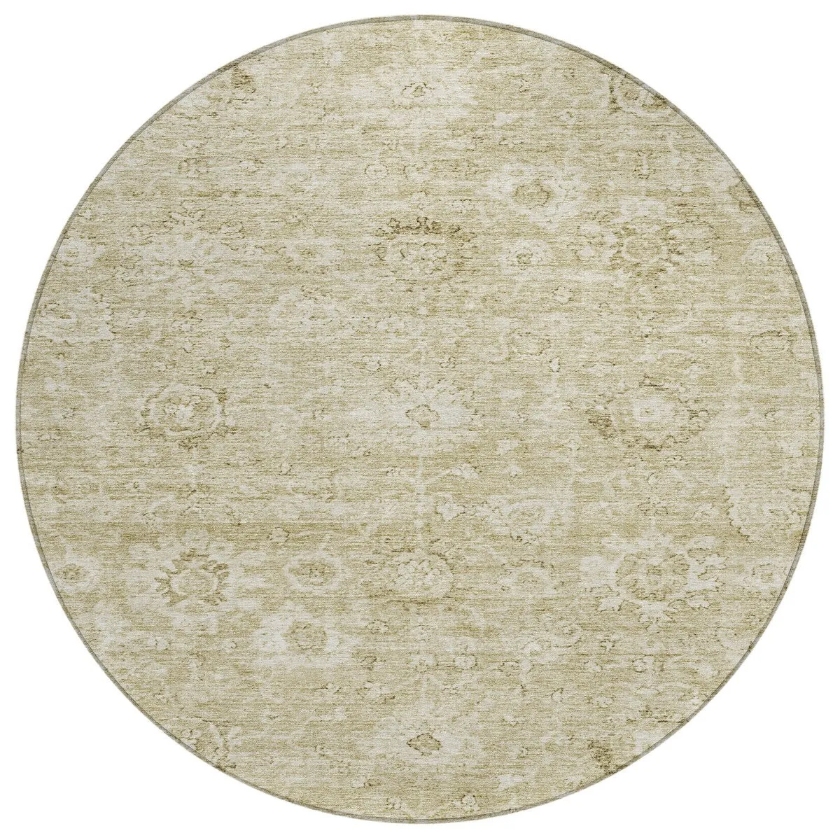 Machine Washable Indoor/ Outdoor Vintage Traditional Chantille Rug