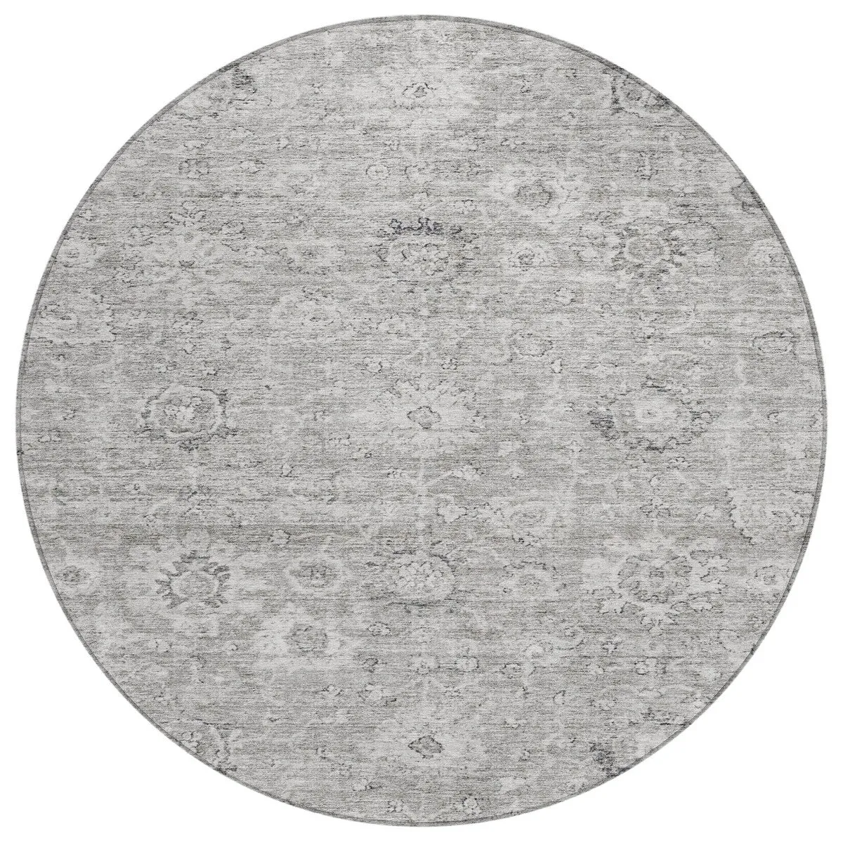 Machine Washable Indoor/ Outdoor Vintage Traditional Chantille Rug