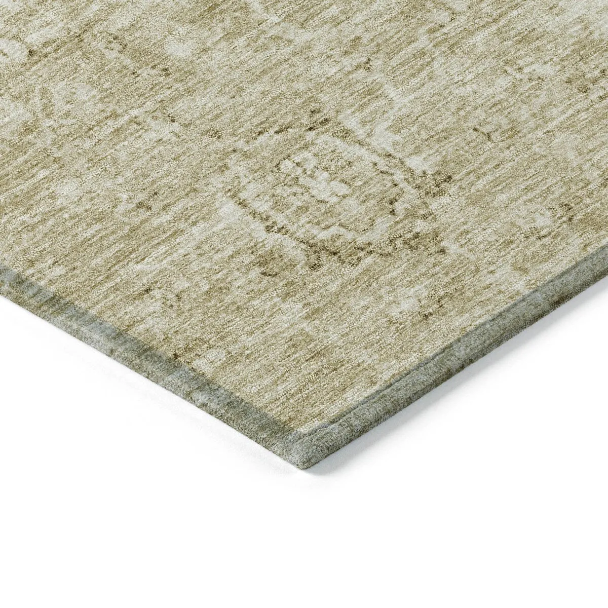 Machine Washable Indoor/ Outdoor Vintage Traditional Chantille Rug