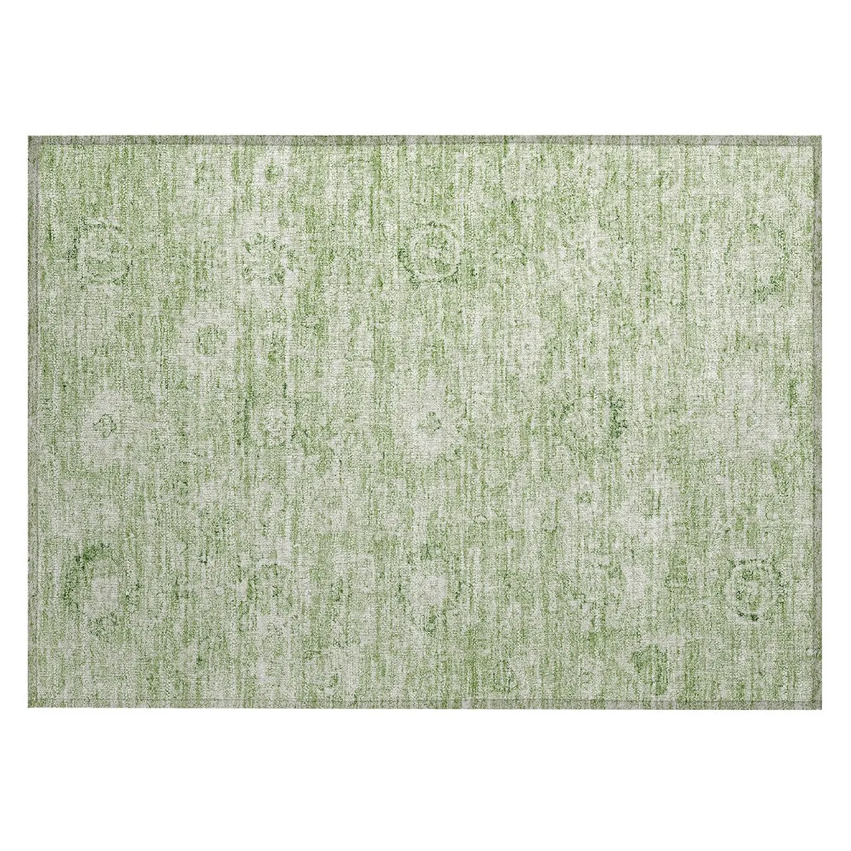 Machine Washable Indoor/ Outdoor Vintage Traditional Chantille Rug