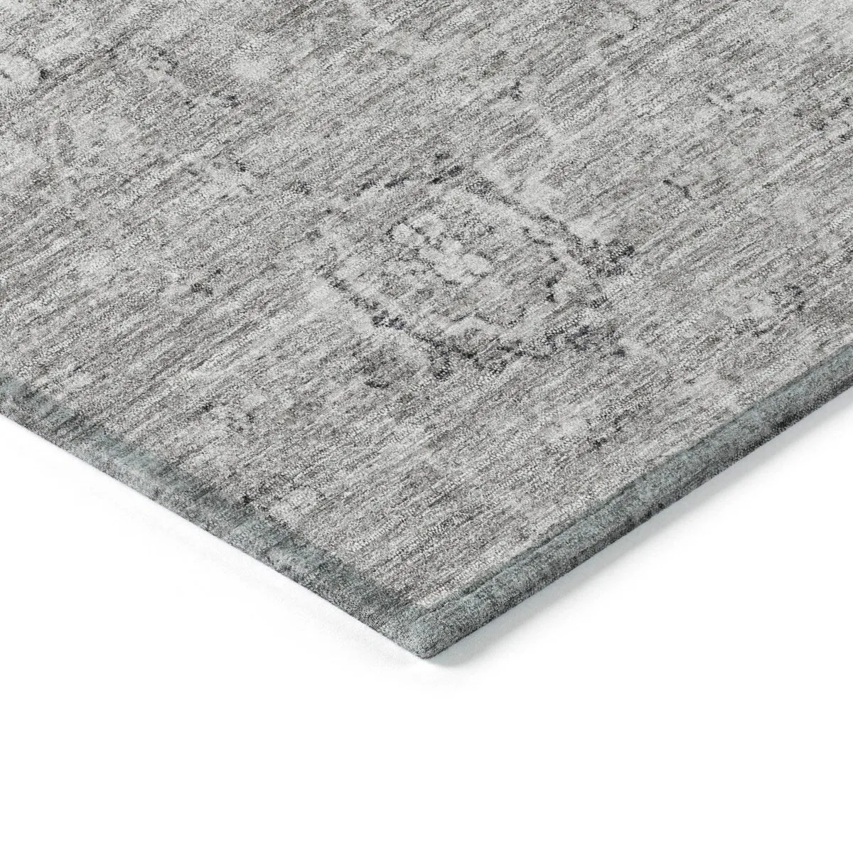 Machine Washable Indoor/ Outdoor Vintage Traditional Chantille Rug