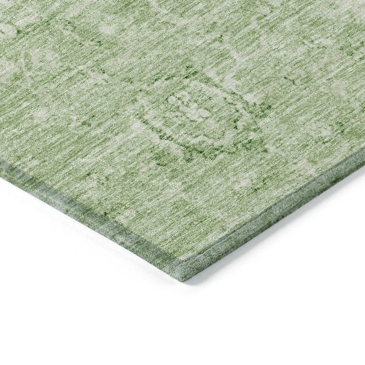 Machine Washable Indoor/ Outdoor Vintage Traditional Chantille Rug