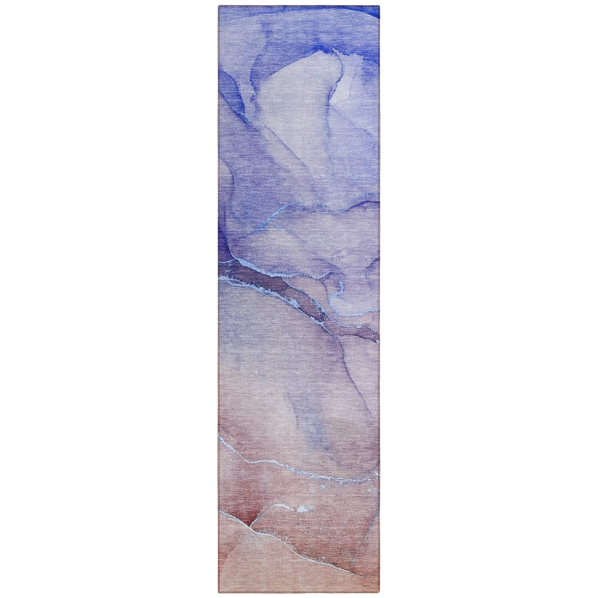 Machine Washable Indoor/ Outdoor Watercolor Chantille Rug