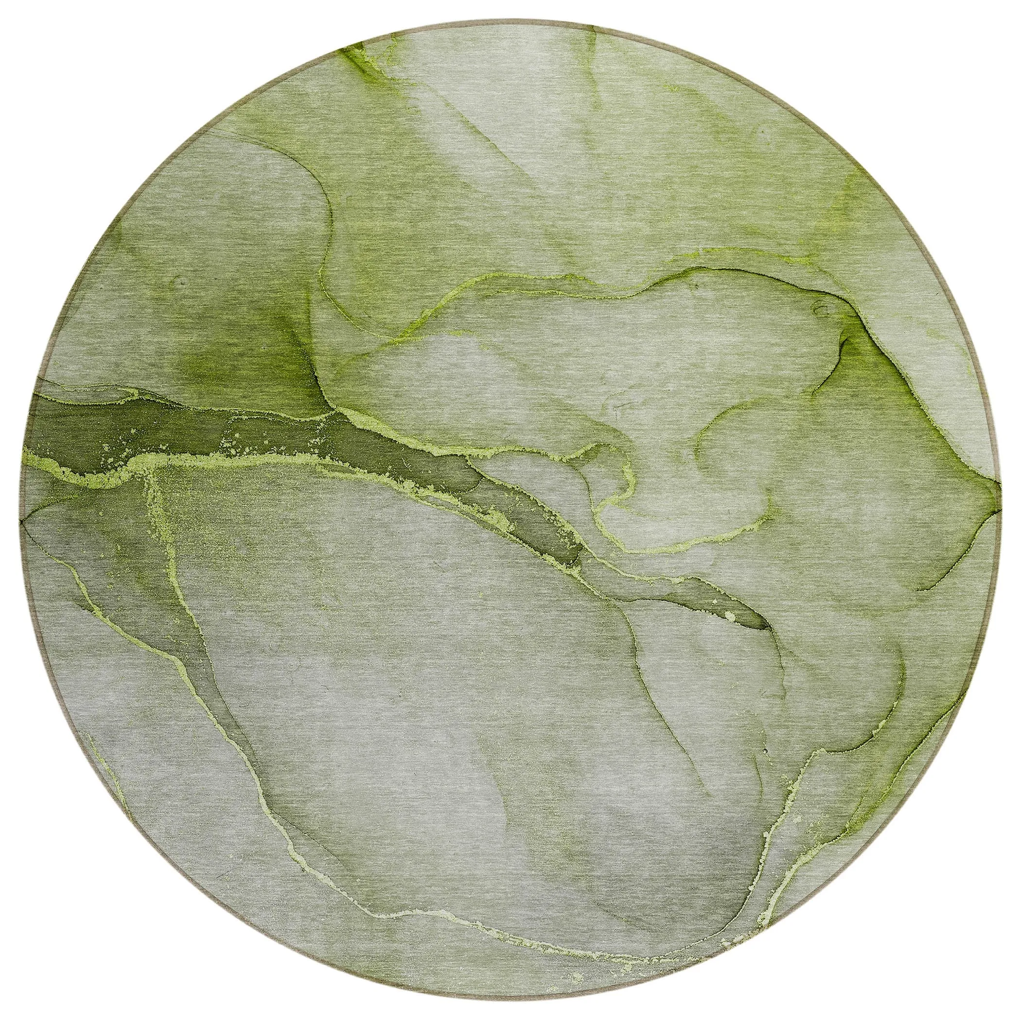 Machine Washable Indoor/ Outdoor Watercolor Chantille Rug